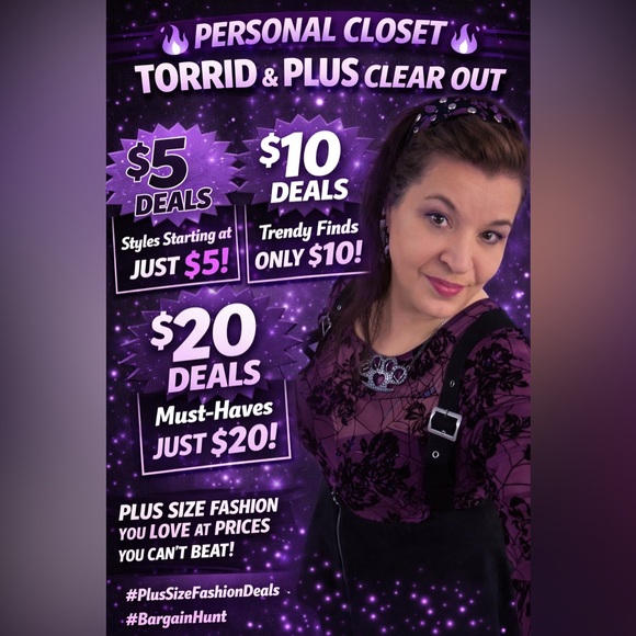 torrid Dresses & Skirts - Live Show Flyer!!! $5 $10 and $20 Starts on Torrid and Plus!!!